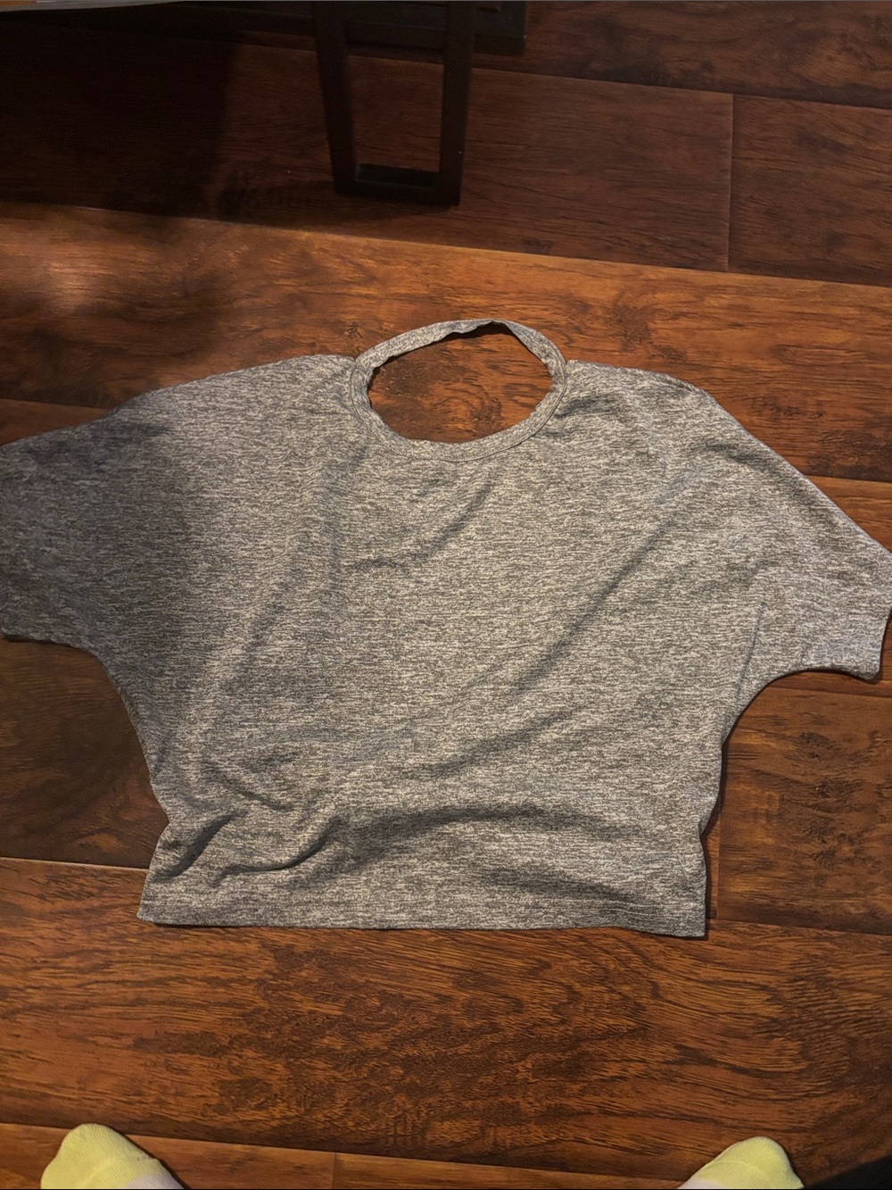 Gray Women's Short Sleeve Crop Top - Casual Everyday Tee